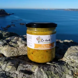 Bocal pois chiches, lait de coco & curry